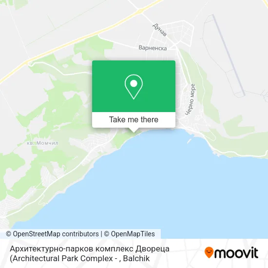 Карта Архитектурно-парков комплекс Двореца
