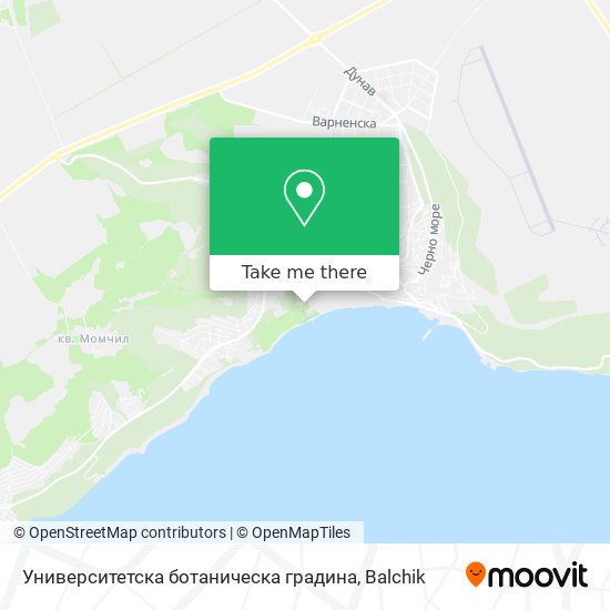 Университетска ботаническа градина map