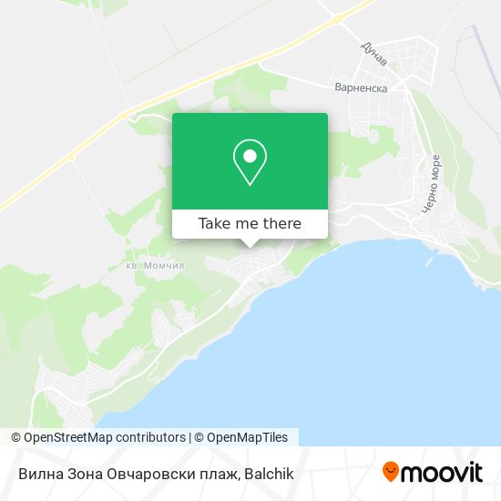 Карта Вилна Зона  Овчаровски плаж