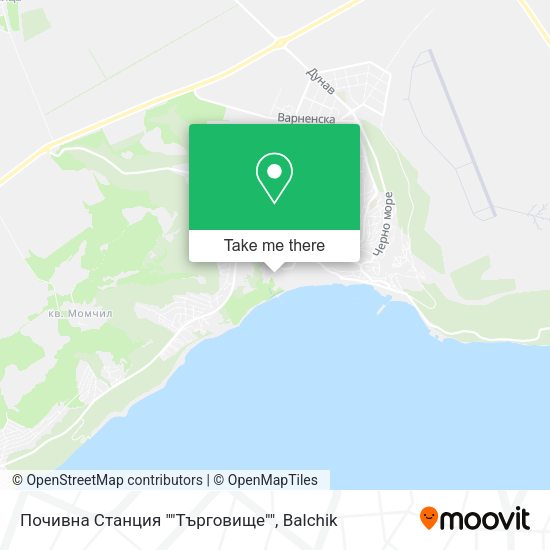 Карта Почивна Станция ""Търговище""