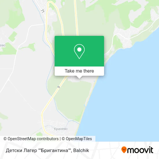 Детски Лагер ""Бригантина"" map