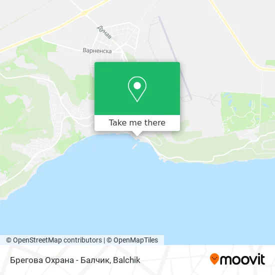 Карта Брегова Охрана - Балчик