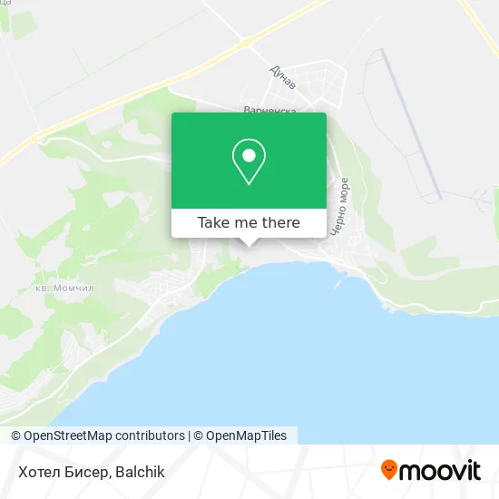 Карта Хотел Бисер