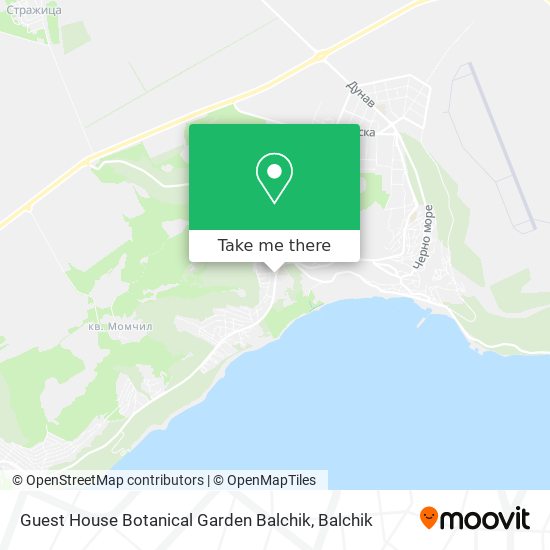 Карта Guest House Botanical Garden Balchik