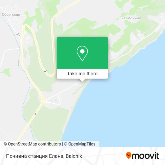 Карта Почивна станция Елана