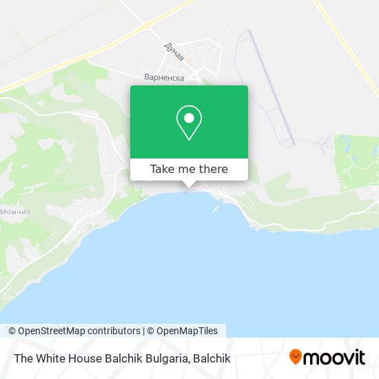 The White House Balchik Bulgaria map