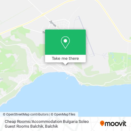 Cheap Rooms / Accommodation Bulgaria Soleo Guest Rooms Balchik map