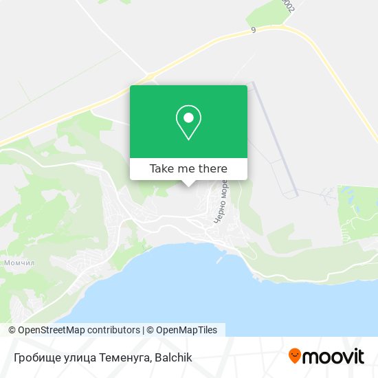 Карта Гробище улица Теменуга