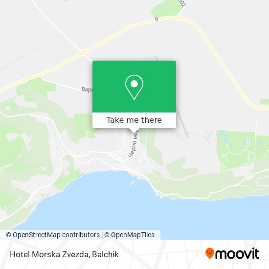Hotel Morska Zvezda map