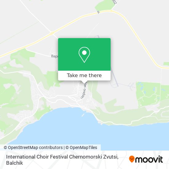International Choir Festival Chernomorski Zvutsi map