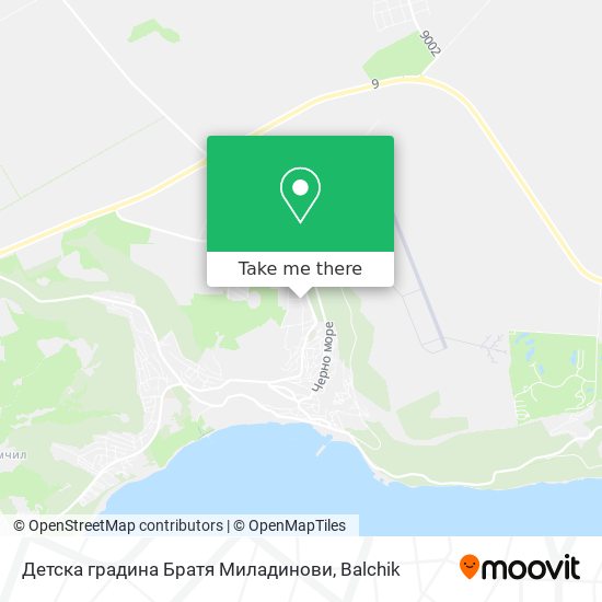 Детска градина Братя Миладинови map