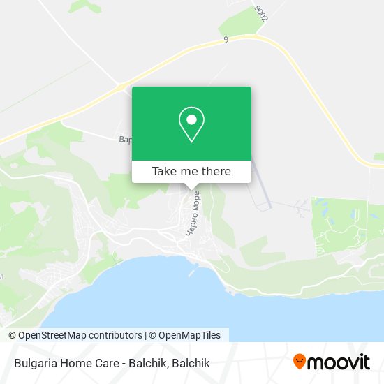 Bulgaria Home Care - Balchik map