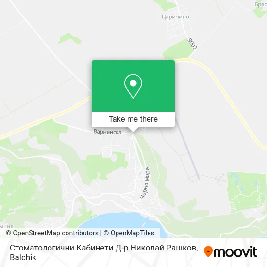 Карта Стоматологични Кабинети Д-р Николай Рашков