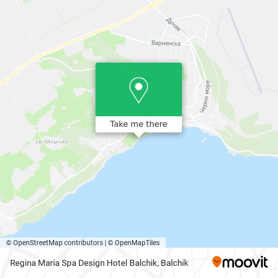 Regina Maria Spa Design Hotel Balchik map