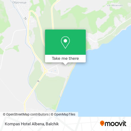 Kompas Hotel Albena map