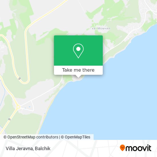 Villa Jeravna map