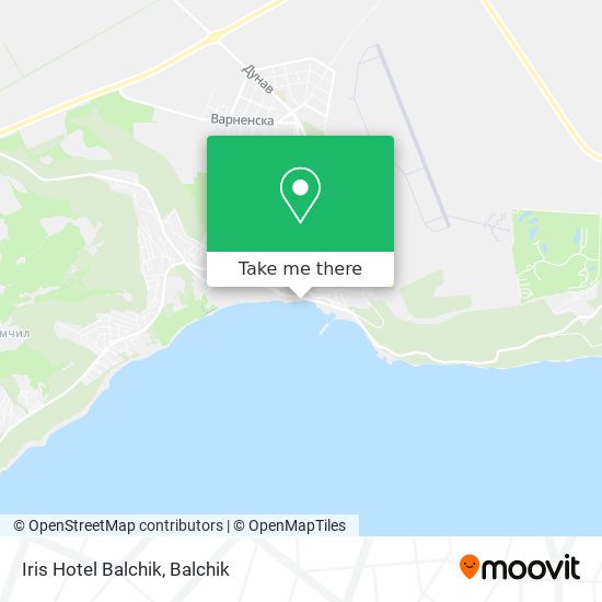 Iris Hotel Balchik map