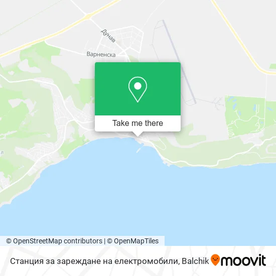 Карта Станция за зареждане на електромобили