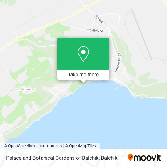 Palace and Botanical Gardens of Balchik map