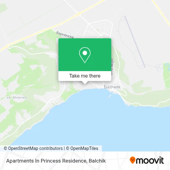 Apartments In Princess Residence map
