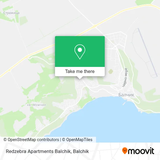 Redzebra Apartments Balchik map