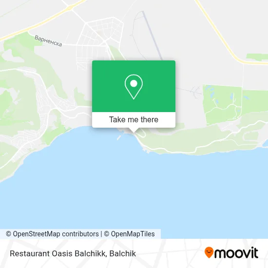 Restaurant Oasis Balchikk map