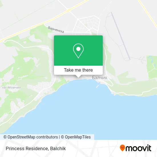 Princess Residence map