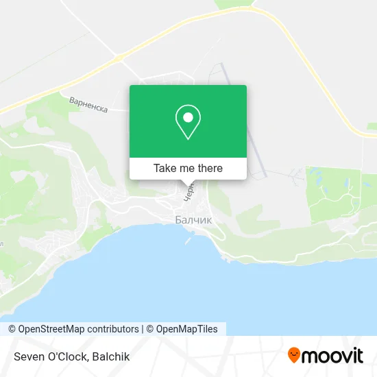 Seven O'Clock map