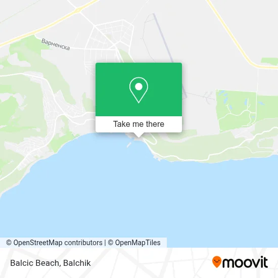 Balcic Beach map