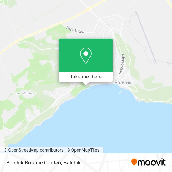 Balchik Botanic Garden map