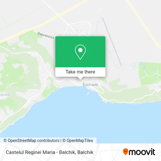 Castelul Reginei Maria - Balchik map