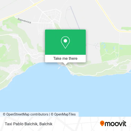 Taxi Pablo Balchik map