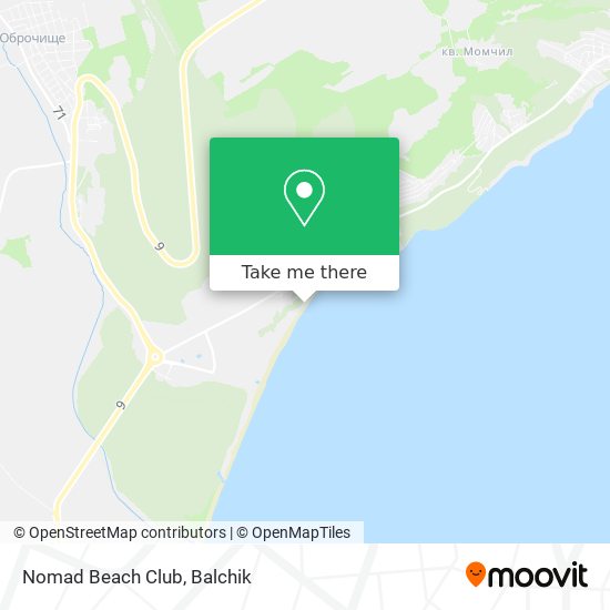 Nomad Beach Club map