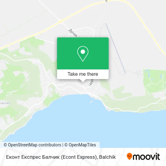 Карта Еконт Експрес Балчик (Econt Express)