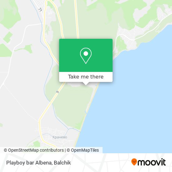 Playboy bar Albena map