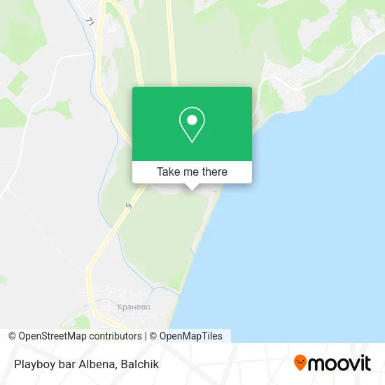 Карта Playboy bar Albena