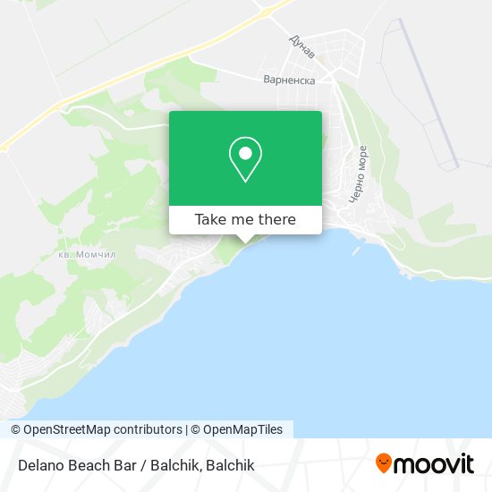 Карта Delano Beach Bar / Balchik