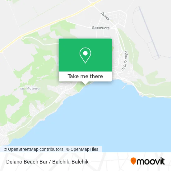 Карта Delano Beach Bar / Balchik