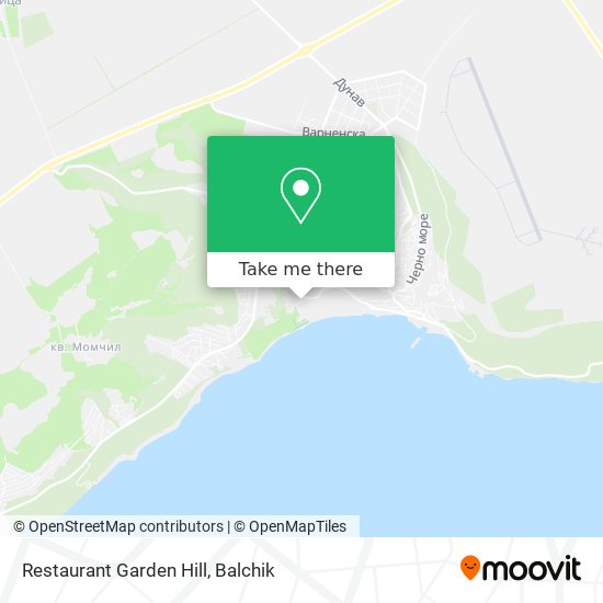 Restaurant Garden Hill map