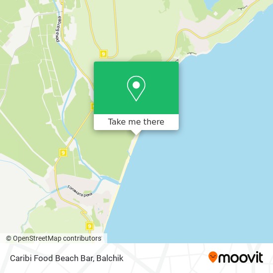 Caribi Food Beach Bar map