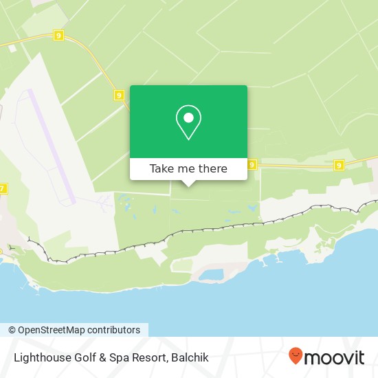 Lighthouse Golf & Spa Resort map