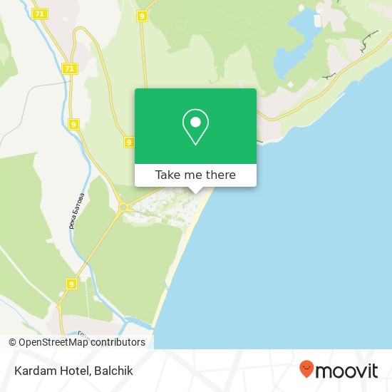 Kardam Hotel map