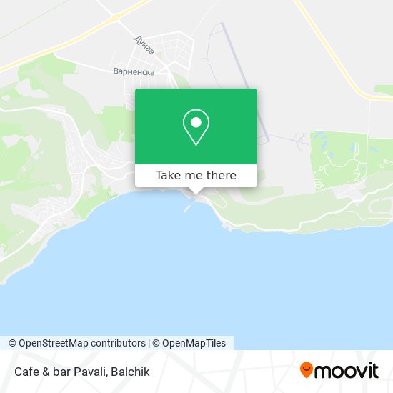 Cafe & bar Pavali map