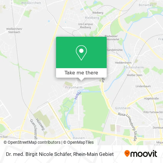 Карта Dr. med. Birgit Nicole Schäfer
