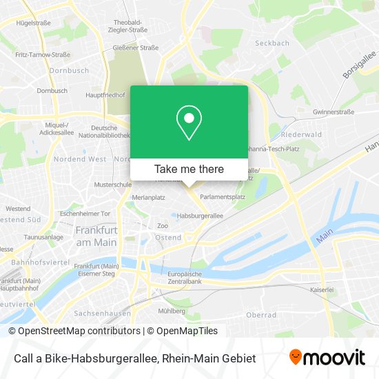Call a Bike-Habsburgerallee map