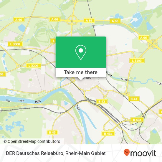 DER Deutsches Reisebüro map