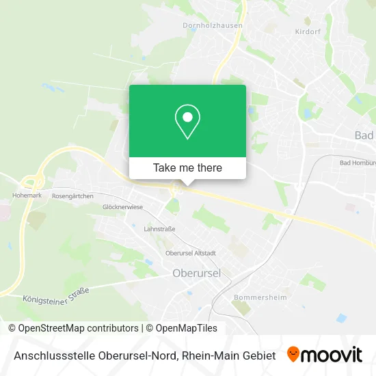 Карта Anschlussstelle Oberursel-Nord