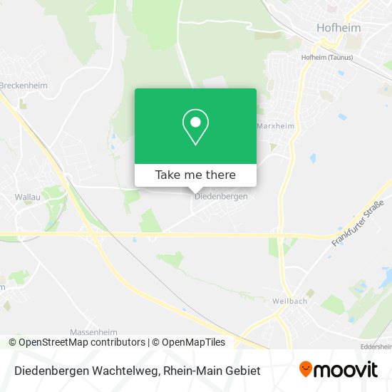 Diedenbergen Wachtelweg map