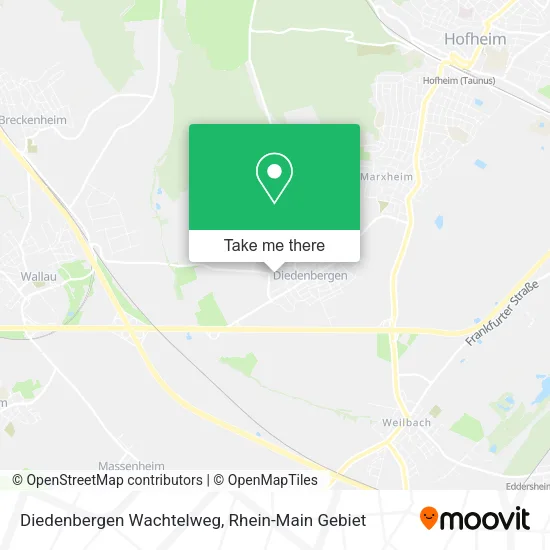 Карта Diedenbergen Wachtelweg