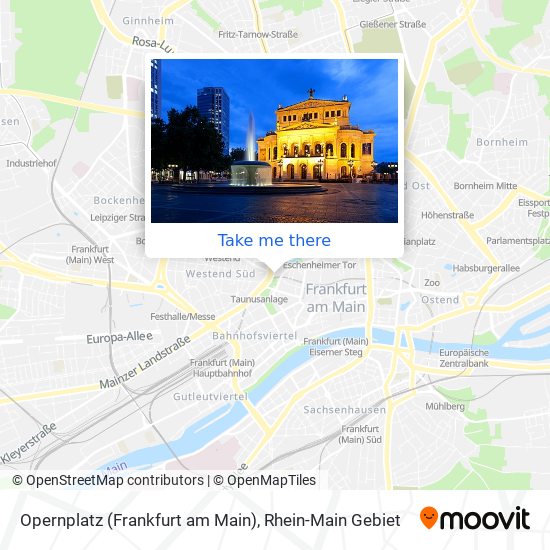 How To Get To Opernplatz Frankfurt Am Main In Frankfurt Am Main By Bus Train S Bahn Or Subway